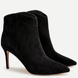 J. Crew Suede Pointed Toe High Heel Ankle Boots Size 8